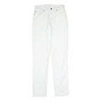 LEVI'S Mens Slim White Jeans Cotton Zip W28 L31 Classic Comfort Everyday