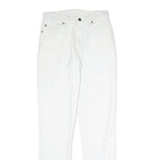 LEVI'S Mens Slim White Jeans Cotton Zip W28 L31 Classic Comfort Everyday