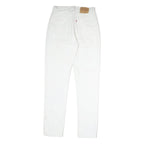 LEVI'S Mens Slim White Jeans Cotton Zip W28 L31 Classic Comfort Everyday