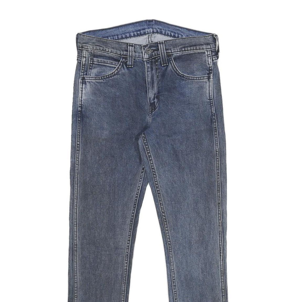 LEVI'S 519 Mens Jeans Blue Slim Skinny Denim Medium W29 L32 Stylish Zip