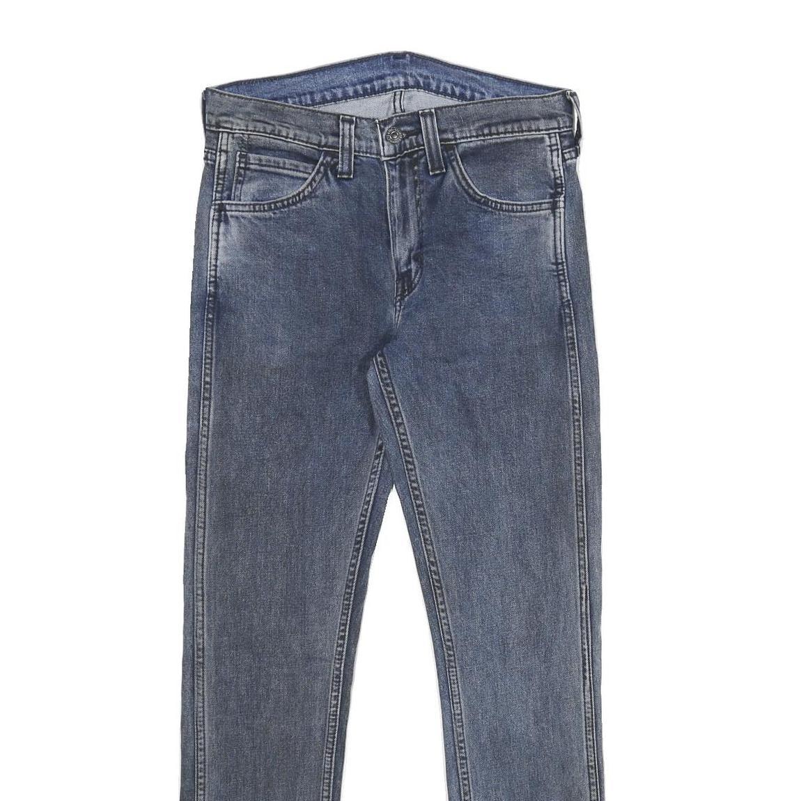 LEVI'S 519 Mens Jeans Blue Slim Skinny Denim Medium W29 L32 Stylish Zip