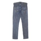 LEVI'S 519 Mens Jeans Blue Slim Skinny Denim Medium W29 L32 Stylish Zip