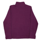 ORVIS Womens Purple & Cream Patterned Cotton Blend Plain Pullover Crew Neck
