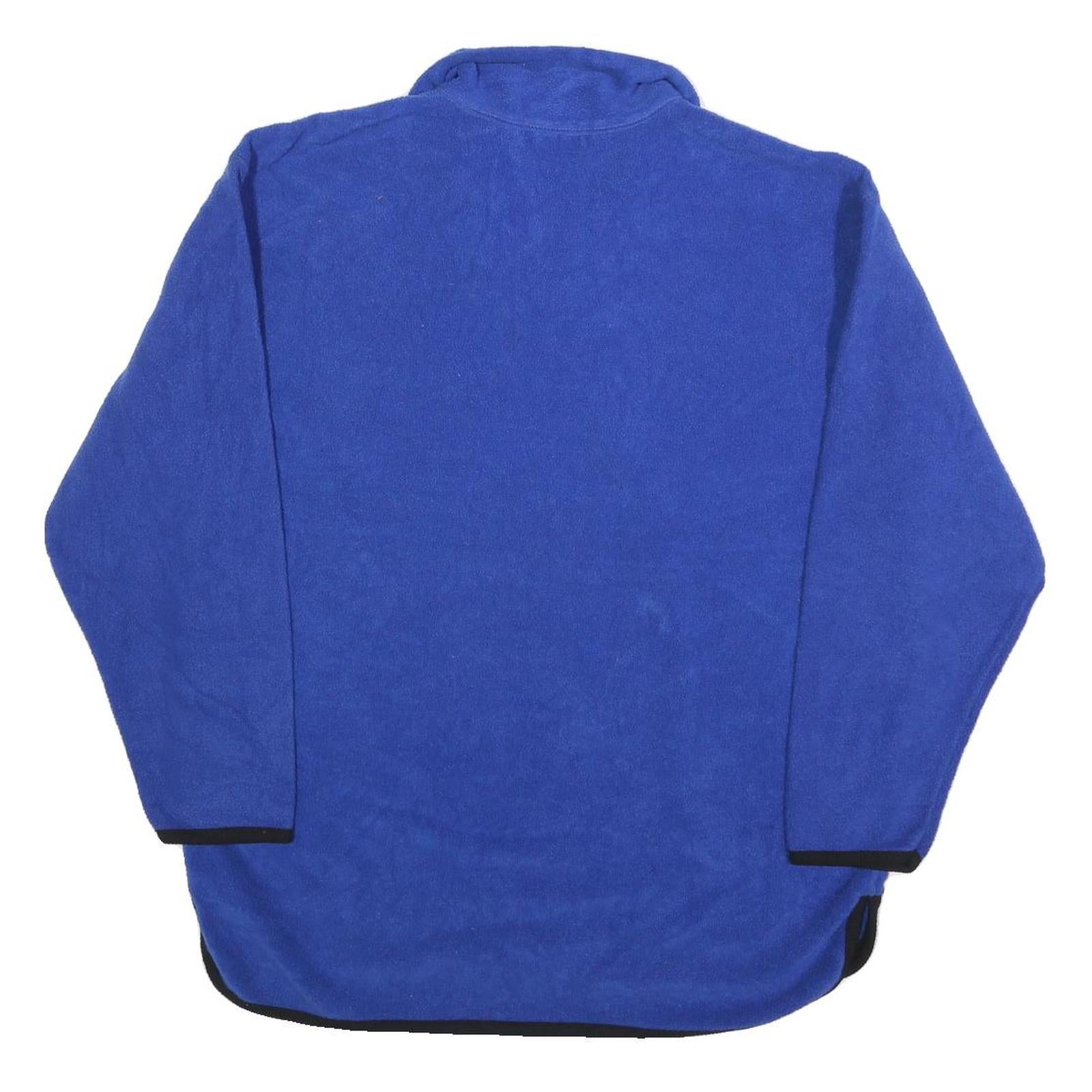 PRO SPIRIT Mens Blue Plain Pullover Pattern Quarter Zip Regular M Jumper