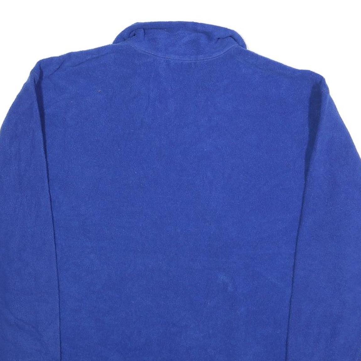 PRO SPIRIT Mens Blue Plain Pullover Pattern Quarter Zip Regular M Jumper