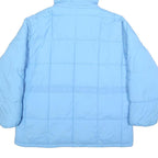 LEVI'S Mens Blue Hooded Quilted Jacket XS Polyamide Zip Lightweight Warm