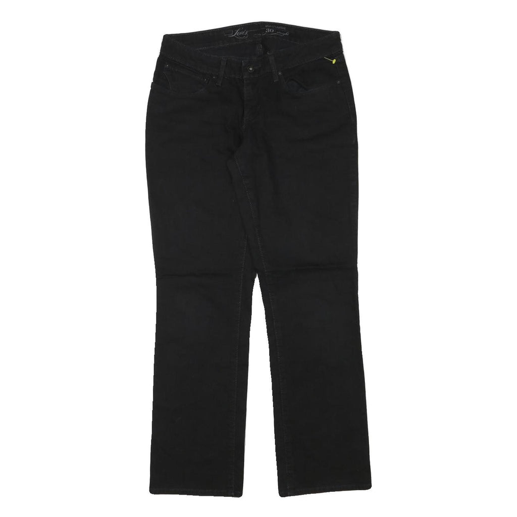 LEVI'S Womens Black Regular Straight Denim Jeans W28 L29 Classic Cotton Blend