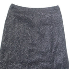 Womens Straight Skirt Silver Midi Floral M