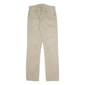 LEVI'S Mens Slim Beige Cotton Blend Trousers W29 L32 Casual Zip Closure