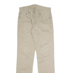 LEVI'S Mens Slim Beige Cotton Blend Trousers W29 L32 Casual Zip Closure