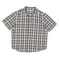 CARHARTT Mens Grey & White Checked Cotton Blend Shirt XL Casual Workwear
