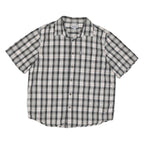 CARHARTT Mens Grey & White Checked Cotton Blend Shirt XL Casual Workwear
