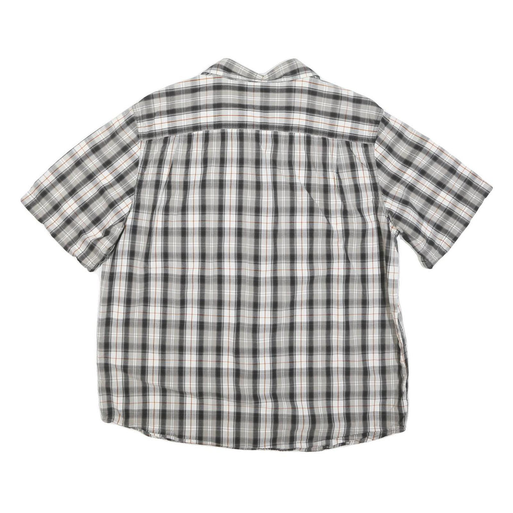 CARHARTT Mens Grey & White Checked Cotton Blend Shirt XL Casual Workwear