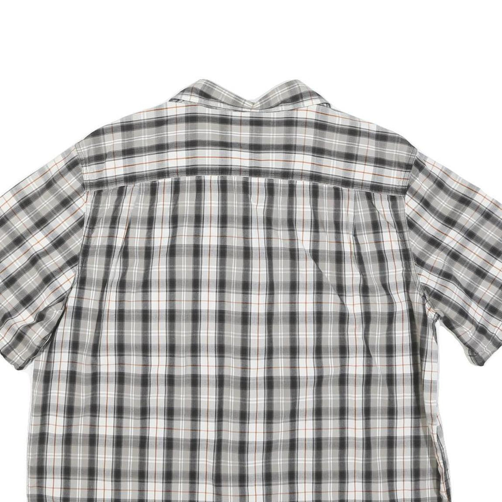 CARHARTT Mens Grey & White Checked Cotton Blend Shirt XL Casual Workwear