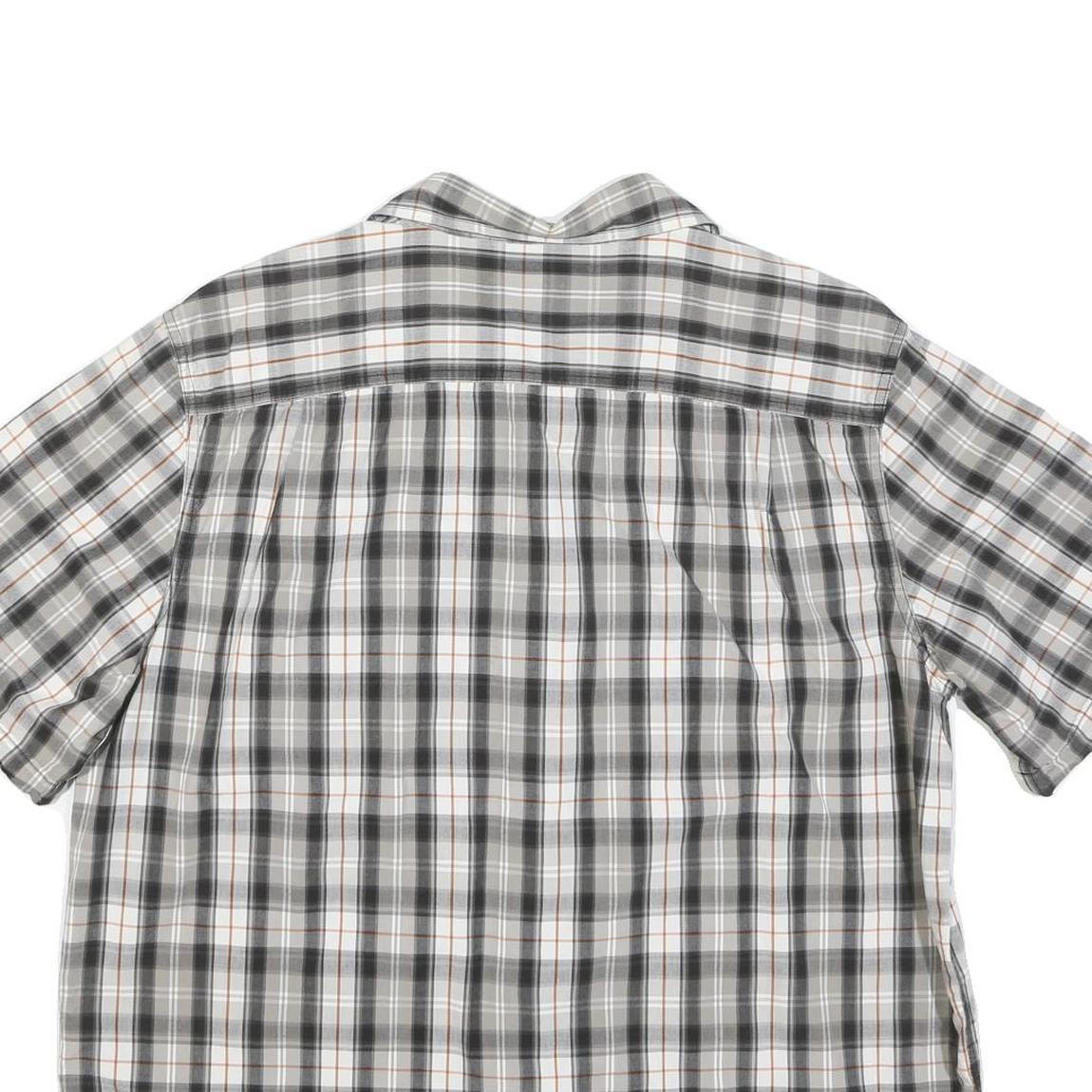CARHARTT Mens Grey & White Checked Cotton Blend Shirt XL Casual Workwear