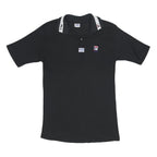 FILA Mens Black Cotton Logo Collar Short Sleeve Polo Shirt XS Classic Sport