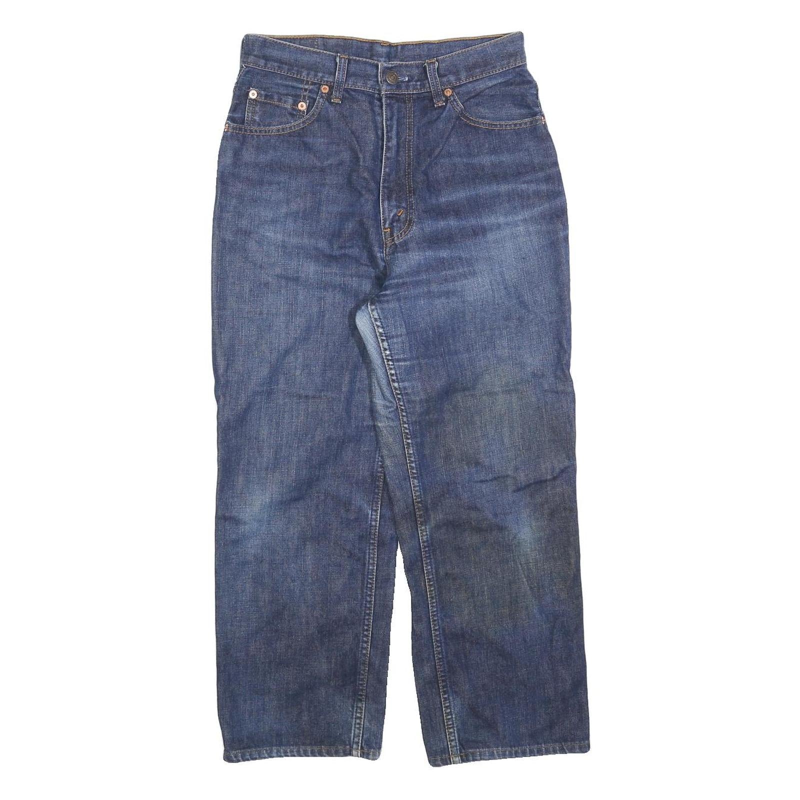 LEVI'S Womens Blue Regular Straight Denim Medium W28 L25 Jeans