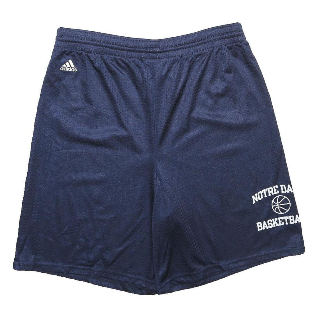 ADIDAS Mens Shorts Navy Blue Notre Dame Basketball M W32 Sports Mesh