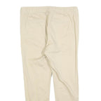 CLOCKHOUSE Mens Slim Beige Drawstring Trousers W34 L27 Casual Cotton Blend