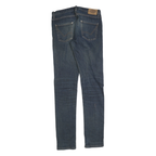 DICKIES Mens Slim Blue Denim Jeans W30 L34 Cotton Blend Zip Classic Skinny Plain