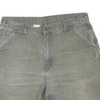 CARHARTT Mens Shorts Grey Casual Cotton Blend L W36 Utility Workwear