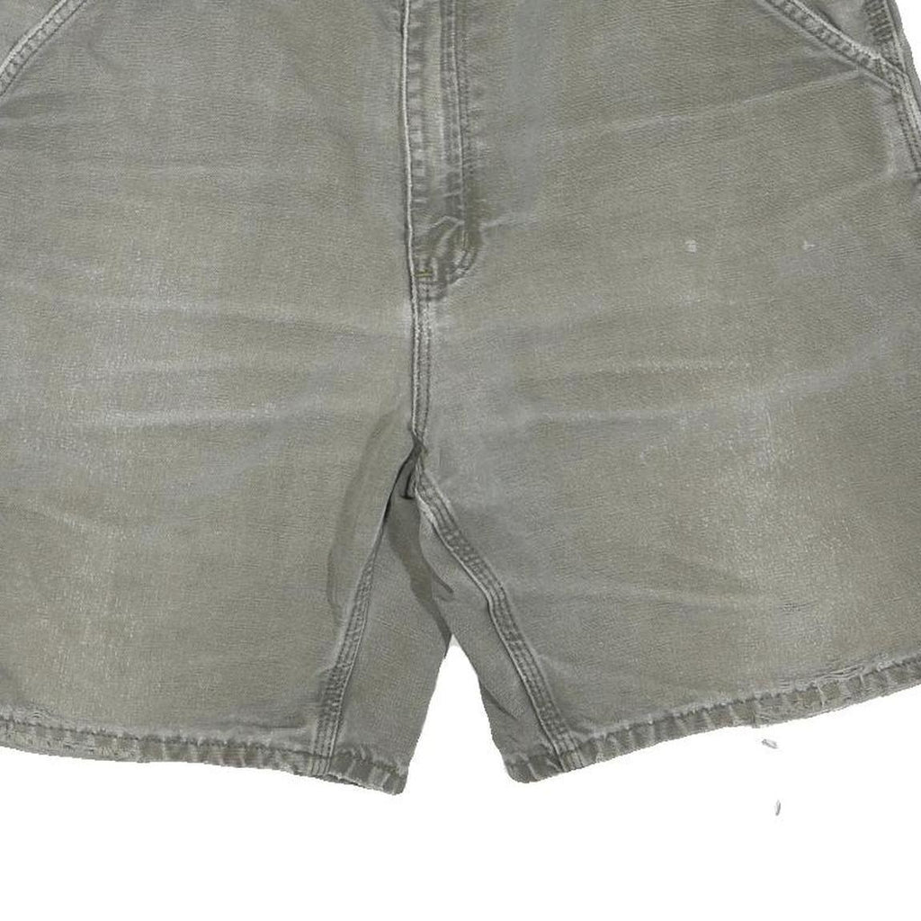 CARHARTT Mens Shorts Grey Casual Cotton Blend L W36 Utility Workwear