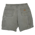 CARHARTT Mens Shorts Grey Casual Cotton Blend L W36 Utility Workwear