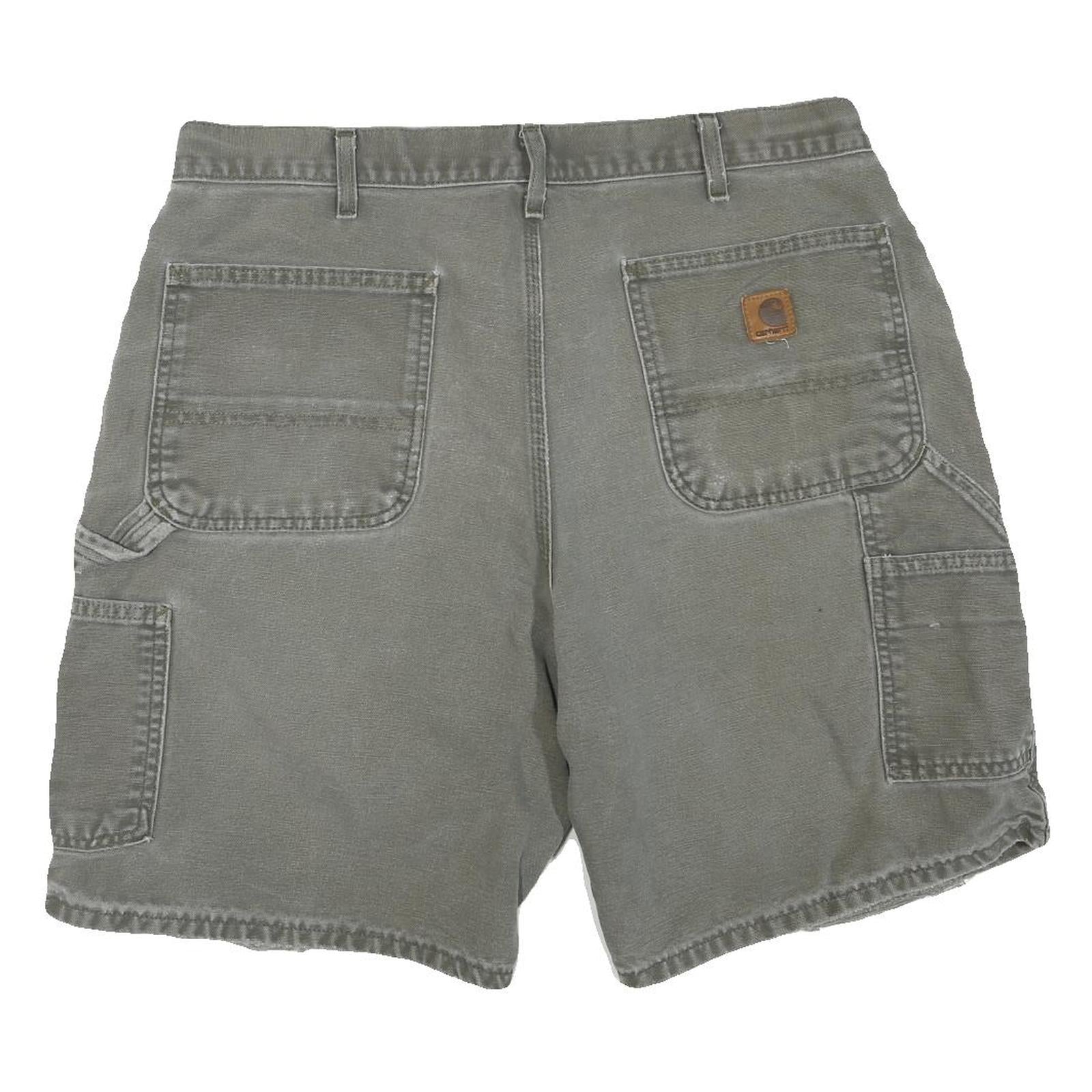 CARHARTT Mens Shorts Grey Casual Cotton Blend L W36 Utility Workwear