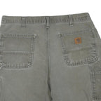 CARHARTT Mens Shorts Grey Casual Cotton Blend L W36 Utility Workwear