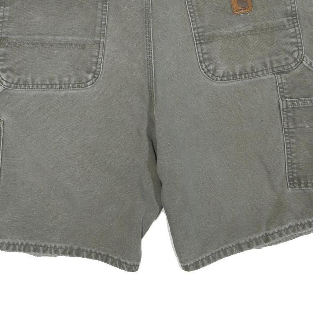 CARHARTT Mens Shorts Grey Casual Cotton Blend L W36 Utility Workwear