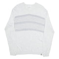 CALVIN KLEIN Mens Jumper Grey V-Neck Tight Knit M