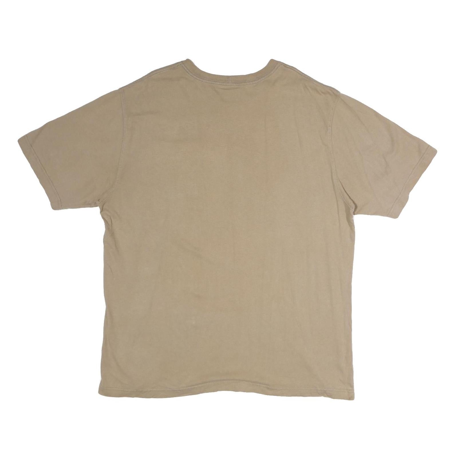 CARHARTT Mens Beige Pocket T-Shirt XL Short Sleeve Crew Neck Classic Cotton