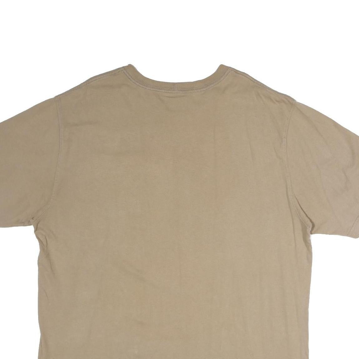 CARHARTT Mens Beige Pocket T-Shirt XL Short Sleeve Crew Neck Classic Cotton