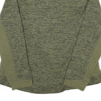 THE NORTH FACE Womens Green Polyester Blend Zip Jacket L Woven Heathered Outdoor