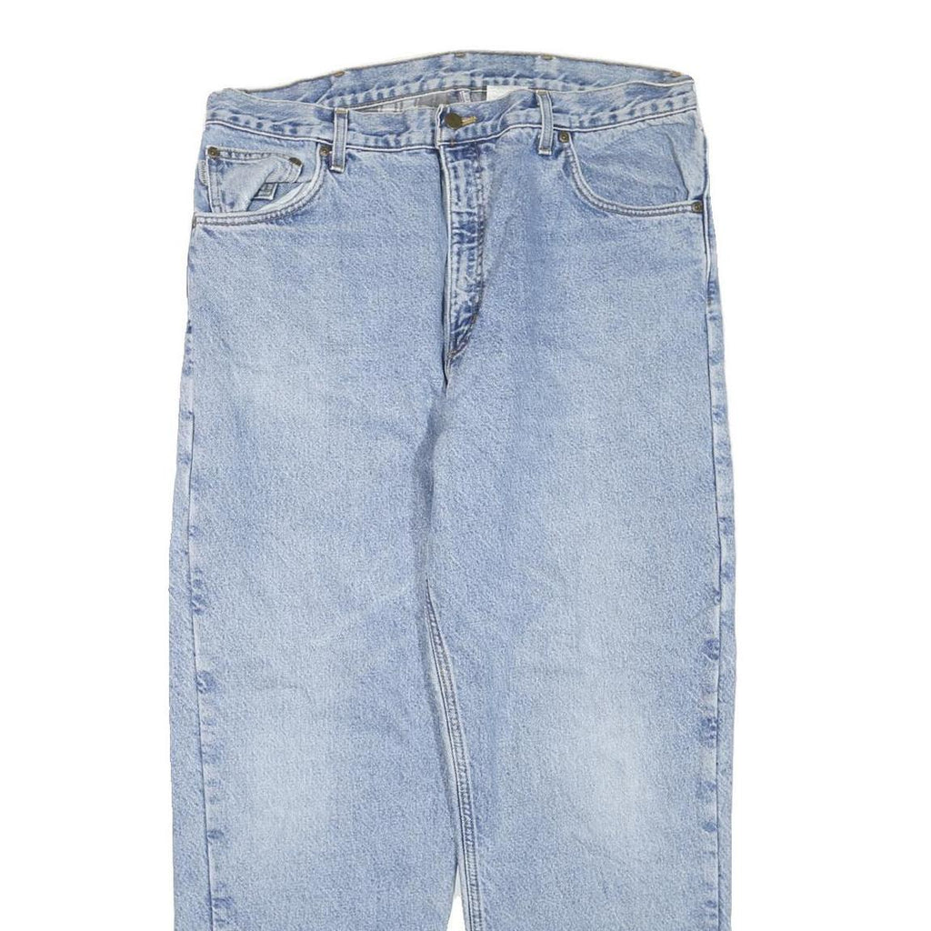 CARHARTT Mens Regular Fit Straight Leg Denim Light Blue W36 L29 Workwear Jeans