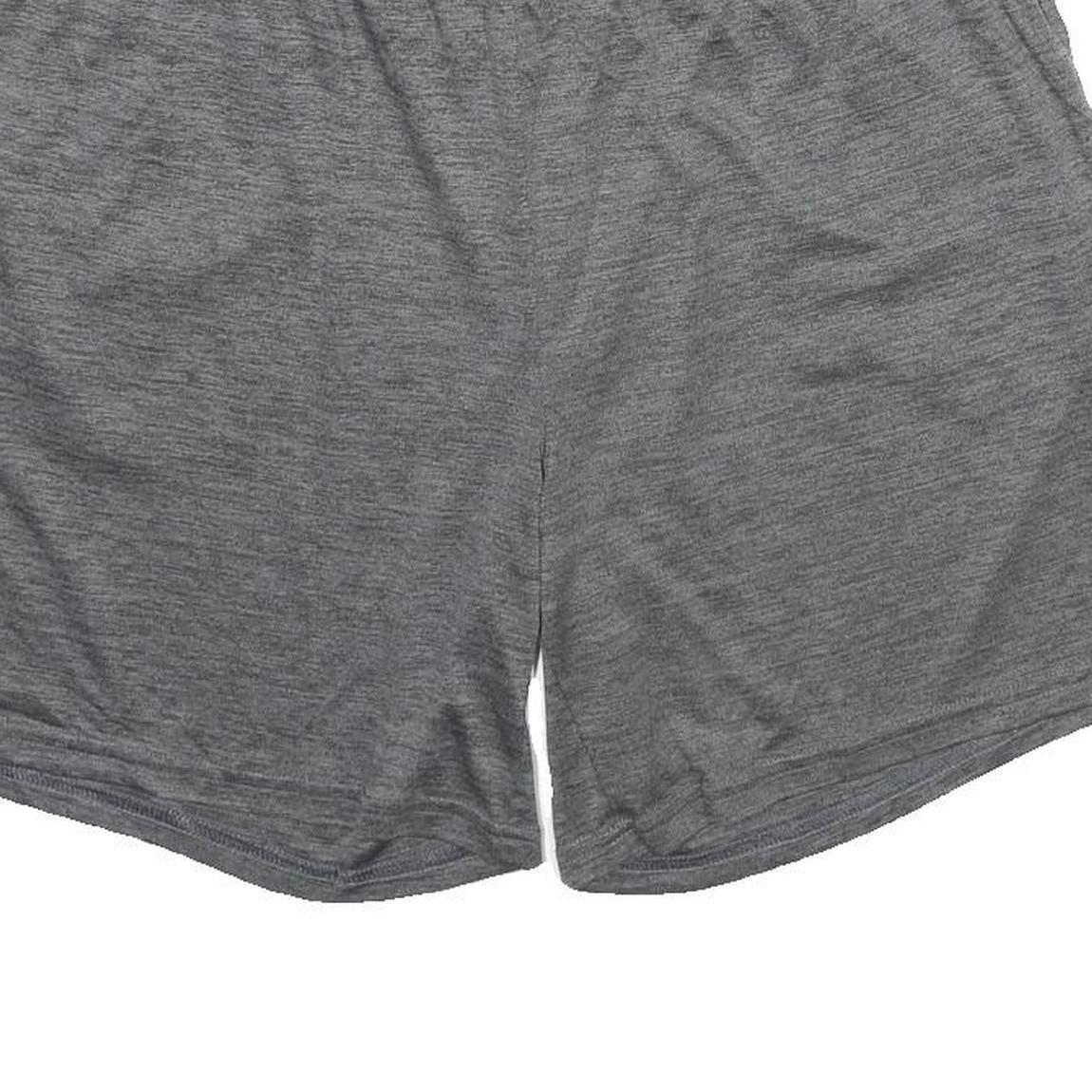 REEBOK Mens Shorts Grey Sports Casual L W32 Lightweight Polyester