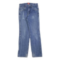 WRANGLER Mens Blue Regular Fit Straight Denim Light W29 L32 Classic Zip Jeans