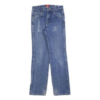 WRANGLER Mens Blue Regular Fit Straight Denim Light W29 L32 Classic Zip Jeans