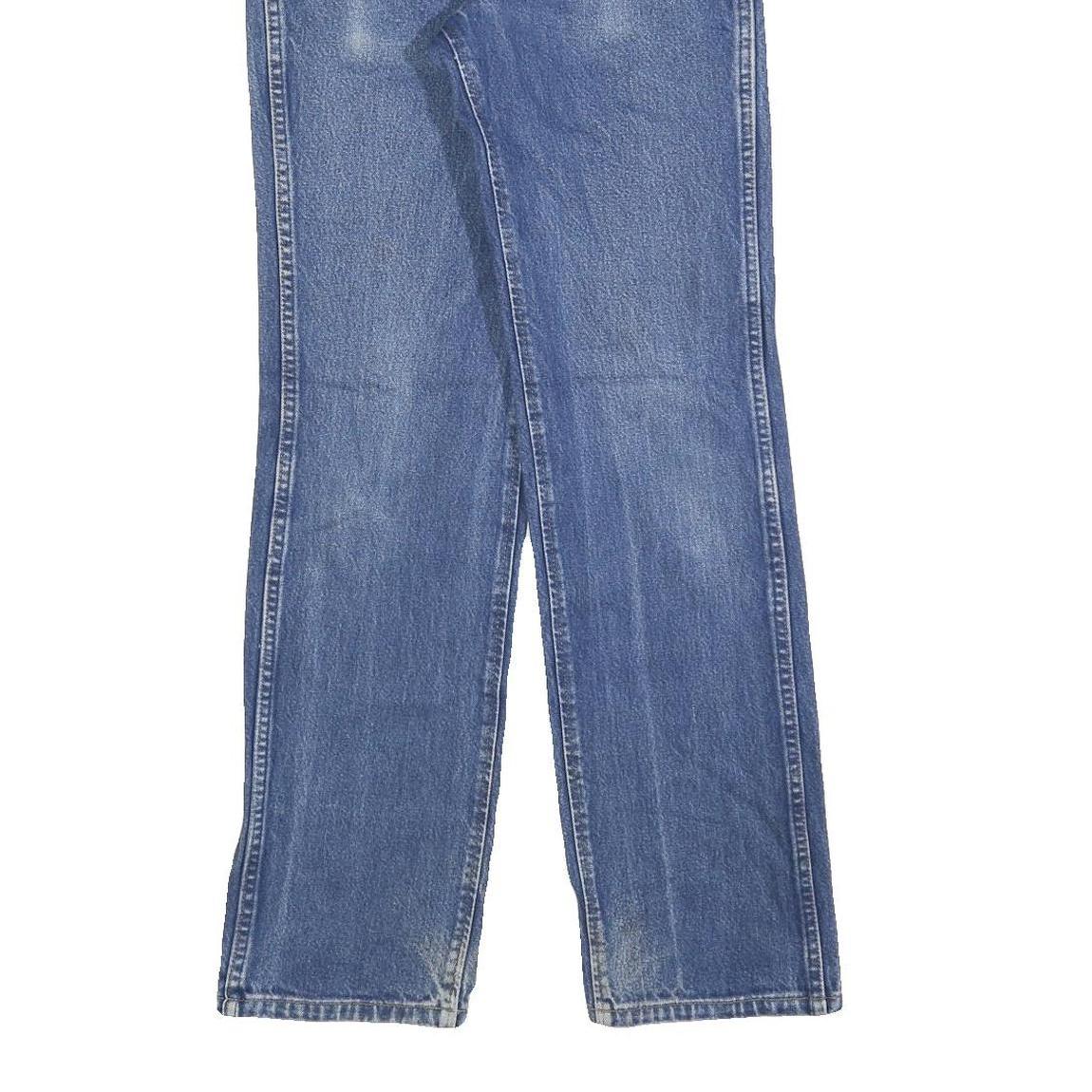 WRANGLER Mens Blue Regular Fit Straight Denim Light W29 L32 Classic Zip Jeans