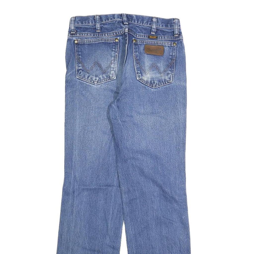 WRANGLER Mens Blue Regular Fit Straight Denim Light W29 L32 Classic Zip Jeans