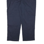 DICKIES Mens Regular Navy Blue Cotton Blend Trousers W46 L31 Workwear Zip