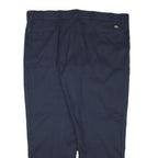 DICKIES Mens Regular Navy Blue Cotton Blend Trousers W46 L31 Workwear Zip