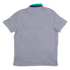 TED BAKER Mens Polo Shirt Blue Striped M