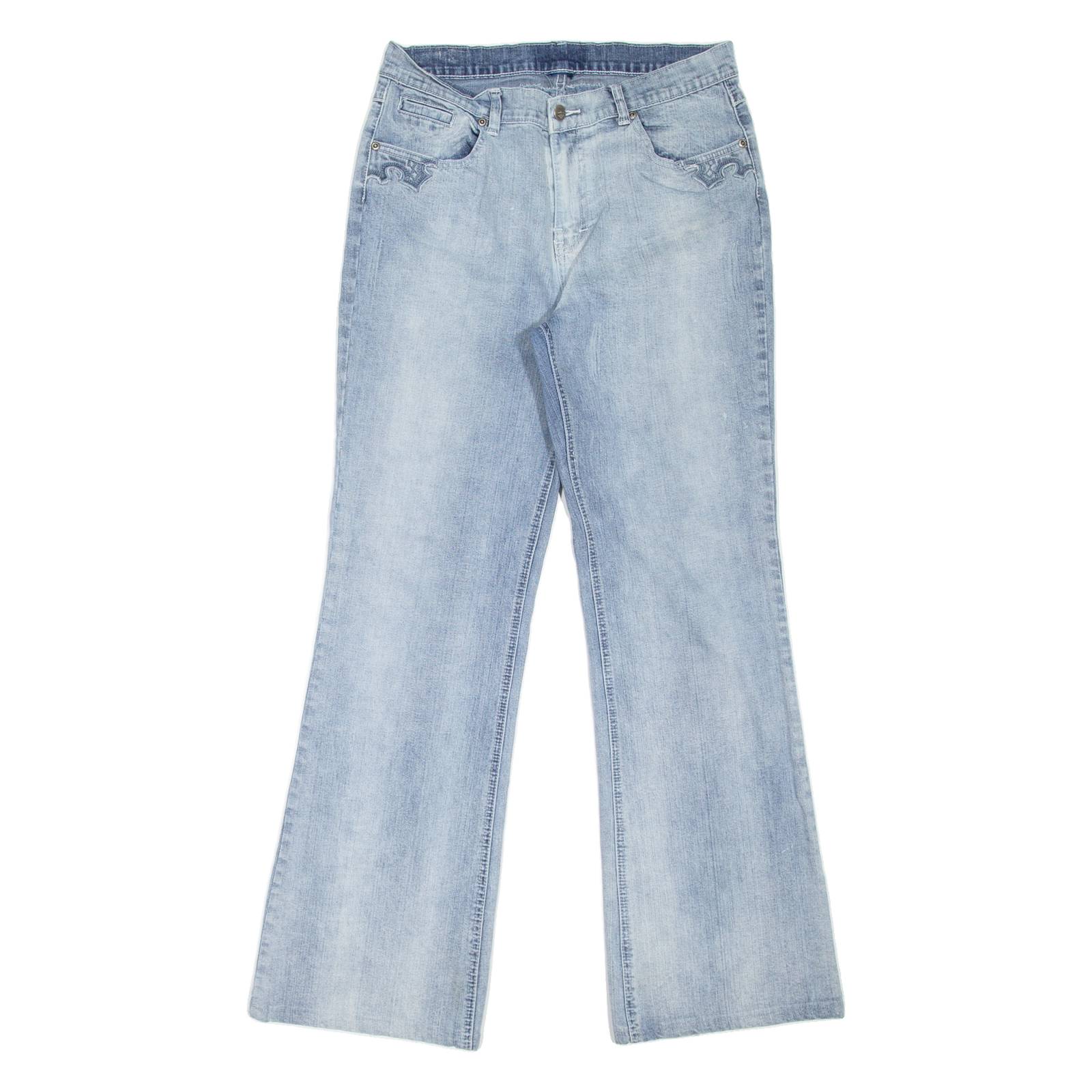 SERGEANT PEPER Womens Jeans Blue Regular Bootcut W29 L30