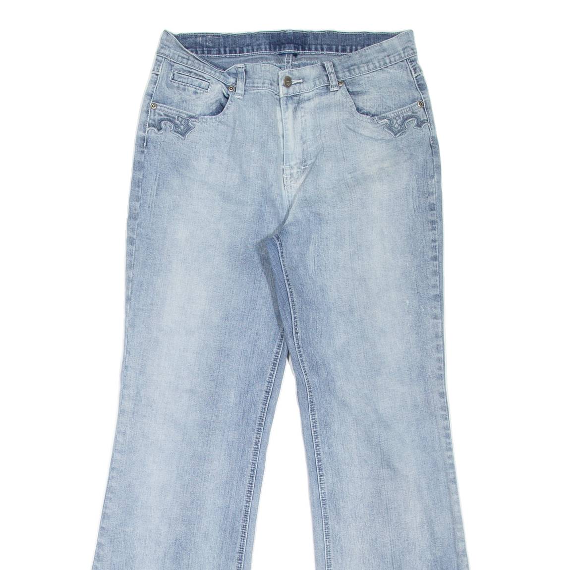 SERGEANT PEPER Womens Jeans Blue Regular Bootcut W29 L30