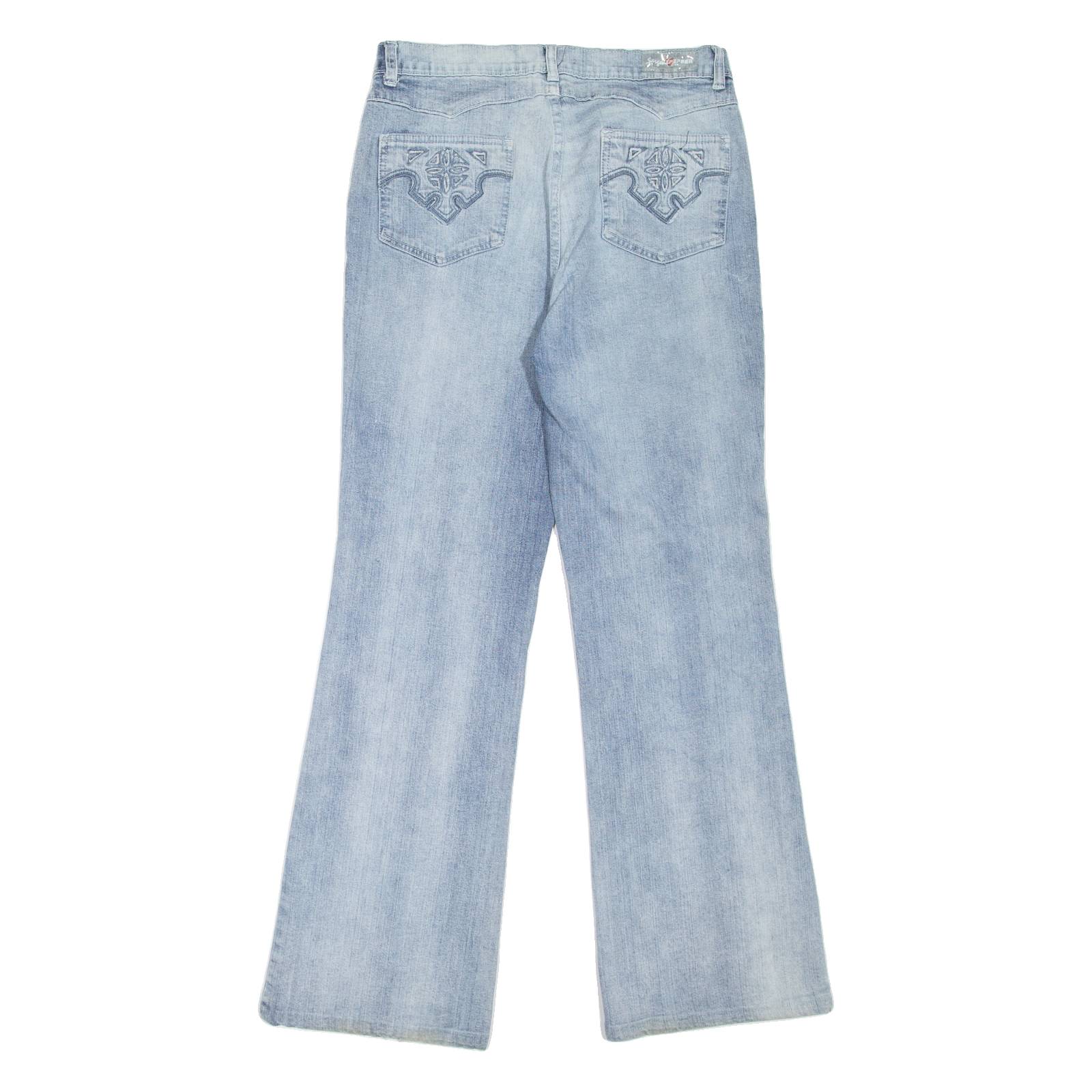 SERGEANT PEPER Womens Jeans Blue Regular Bootcut W29 L30