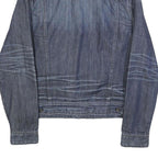 GUESS Mens Blue Denim Jacket S Cotton Classic Button Closure Casual