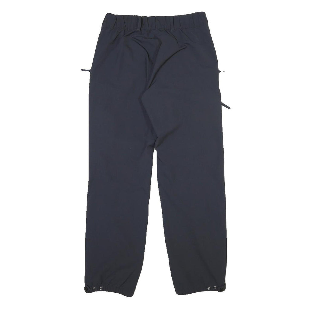 CRANE Mens Polyester Blend Black Regular Fit Trousers W28 L30 Comfortable Casual