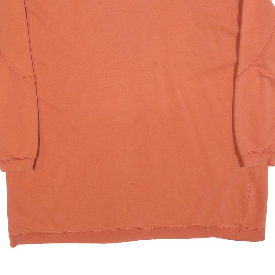 COSY COMPANY Womens Rust Orange Crew Neck 2XL Cotton Blend Pullover Sweatshirt