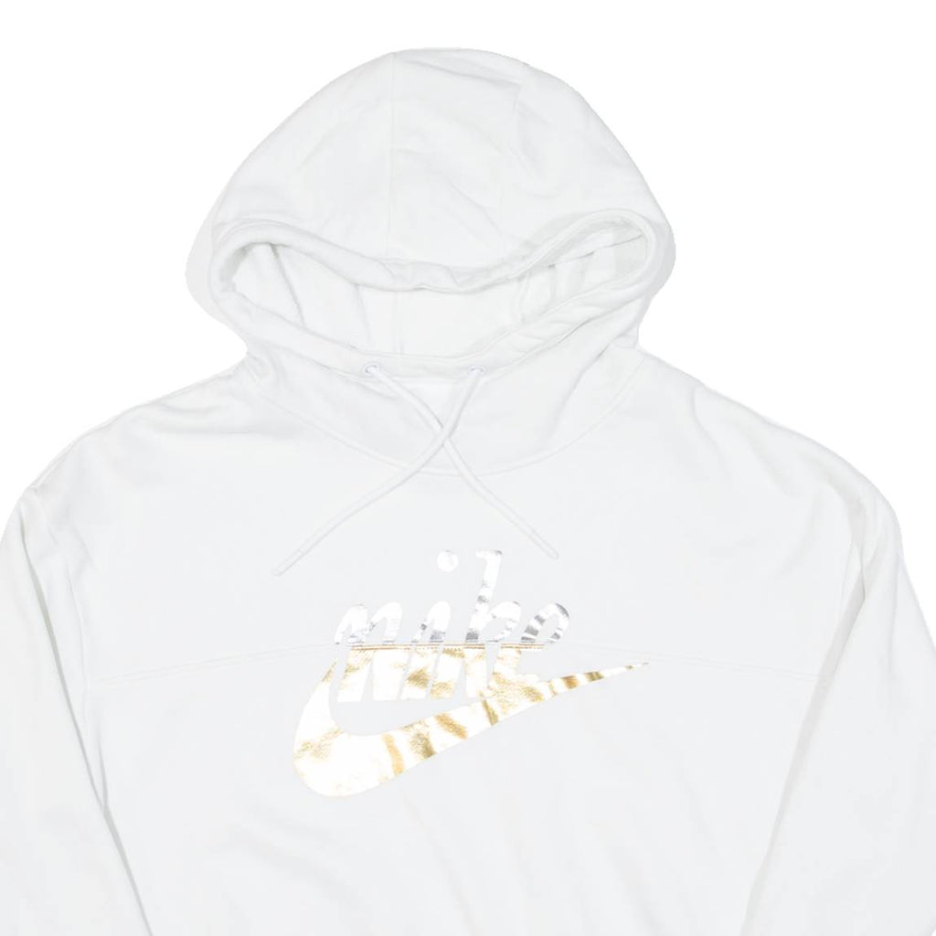 NIKE Cropped Womens White Hoodie XS